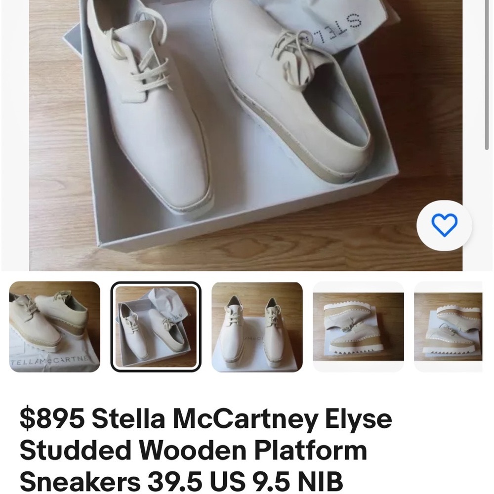 Stella McCartney Elyse platform shoes size 9